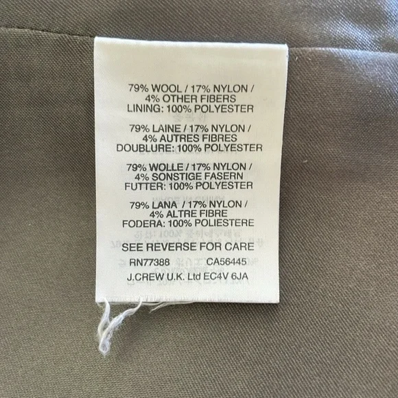 J.Crew ~ Wool Winter Coat with Toggles - Picture 10 of 12